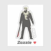 Friday the 13th Jason Voorhees Character Art Sticker (Vel)