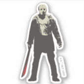 Friday the 13th Jason Voorhees Character Art Sticker (Voorkant)