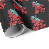 Friday the 13th | Knife Through Blue Hockey Mask Cadeaupapier (Rol Hoek)