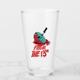 Friday the 13th   Knife Through Blue Hockey Mask Glas