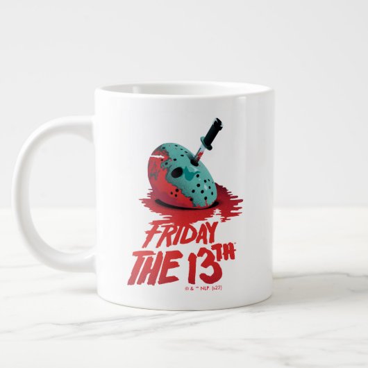 Friday the 13th | Knife Through Blue Hockey Mask Grote Koffiekop (Links)