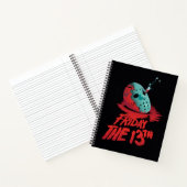 Friday the 13th | Knife Through Blue Hockey Mask Notitieboek (Binnen)