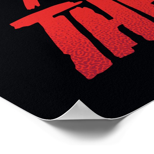 Friday the 13th | Knife Through Blue Hockey Mask Poster (Hoek)