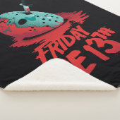 Friday the 13th | Knife Through Blue Hockey Mask Sherpa Deken (3/4)