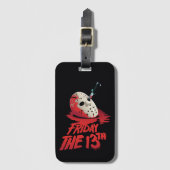 Friday the 13th | Knife Through Hockey Mask Bagagelabel (Voorkant (verticaal))