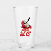 Friday the 13th | Knife Through Hockey Mask Glas (Voorkant)