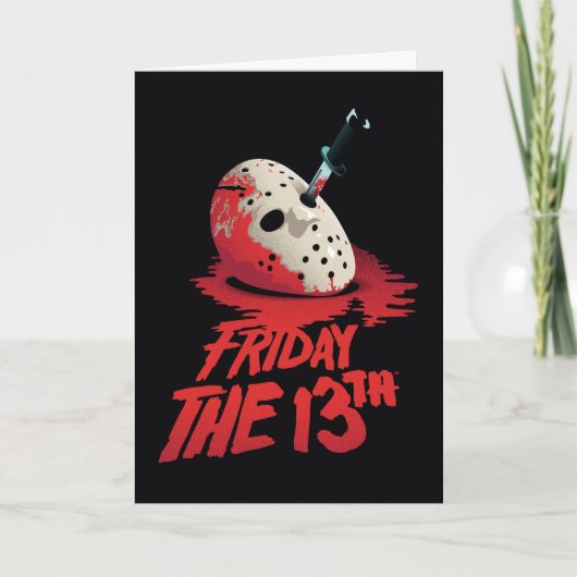 Friday the 13th | Knife Through Hockey Mask Kaart (Voorkant)