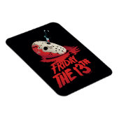 Friday the 13th | Knife Through Hockey Mask Magneet (Rechterzijde)