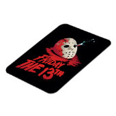 Friday the 13th | Knife Through Hockey Mask Magneet (Linkerzijde)