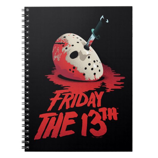 Friday the 13th | Knife Through Hockey Mask Notitieboek (Voorkant)