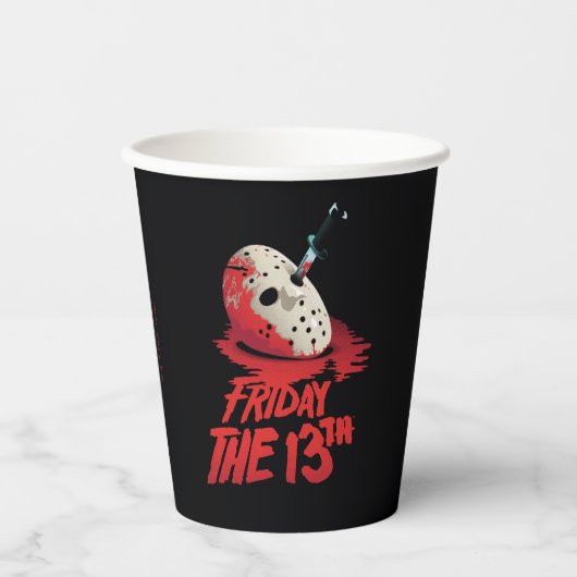Friday the 13th | Knife Through Hockey Mask Papieren Bekers (Voorkant)