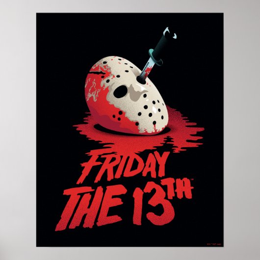 Friday the 13th | Knife Through Hockey Mask Poster (Voorkant)