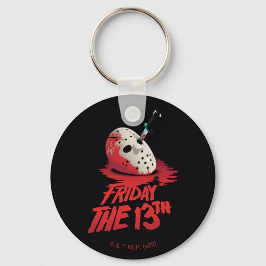 Friday the 13th | Knife Through Hockey Mask Sleutelhanger (Voorkant)