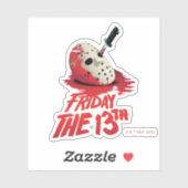 Friday the 13th | Knife Through Hockey Mask Sticker (Vel)