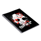 Friday the 13th | Paint Splatter Hockey Mask Notitieboek (Rechterzijde)