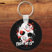 Friday the 13th | Paint Splatter Hockey Mask Sleutelhanger (Voorkant)