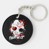 Friday the 13th | Paint Splatter Hockey Mask Sleutelhanger (Achterkant)