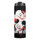 Friday the 13th | Paint Splatter Hockey Mask Thermosbeker (Voorkant)