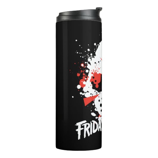 Friday the 13th | Paint Splatter Hockey Mask Thermosbeker (Gedraaid links)