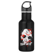 Friday the 13th | Paint Splatter Hockey Mask Waterfles (Voorkant)