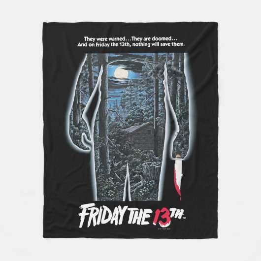 Friday the 13th | Silhouette Camp Theatrical Art Fleece Deken (Voorkant)