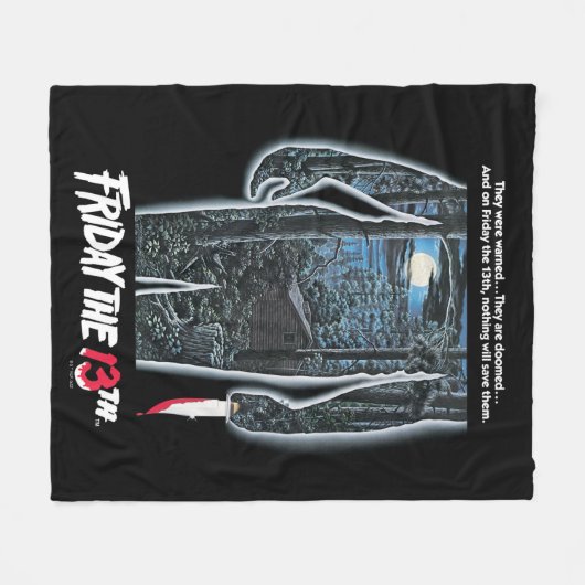 Friday the 13th | Silhouette Camp Theatrical Art Fleece Deken (Voorkant (Horizontaal))