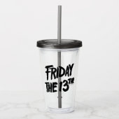 Friday the 13th | Stacked Painted Logo Acryl Drinkbeker (Voorkant)
