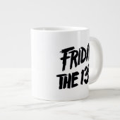Friday the 13th | Stacked Painted Logo Grote Koffiekop (Voorkant rechts)