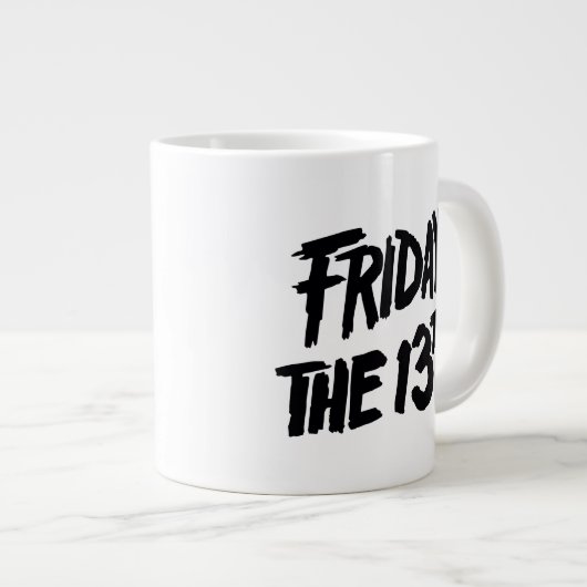 Friday the 13th | Stacked Painted Logo Grote Koffiekop (Voorkant rechts)