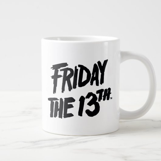 Friday the 13th | Stacked Painted Logo Grote Koffiekop (Rechts)