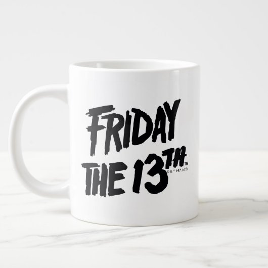 Friday the 13th | Stacked Painted Logo Grote Koffiekop (Links)