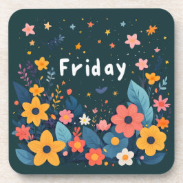 Friday, time to bloom bier onderzetter