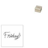 Friday Weekday Journal Design Rubberstempel (Gestempeld)