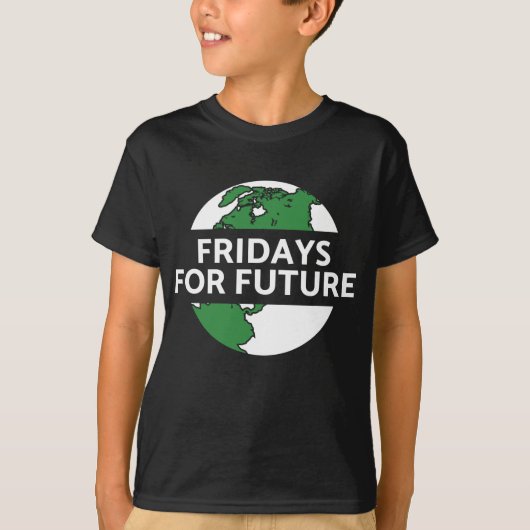 Fridays for Future Klimaschutz Umwelt Planet Erde T-shirt (Voorkant)