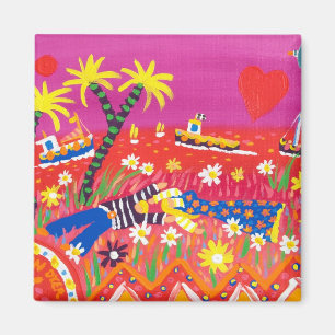 Fridge Art: Cornish Sweethearts Magneet