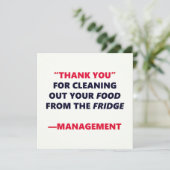 Fridge Cleaning Funny Hartelijk dank aan Office Hu (Staand voorkant)
