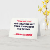Fridge Cleaning Funny Hartelijk dank aan Office Hu Kaart (Gele Bloem)