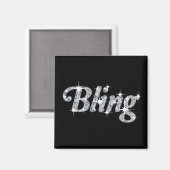 Fridge magneet met faux diamant design (Voorkant / Achterkant)