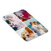 Fridge Magnet 4 Sjabloon met foto Rond Magneet (Rechterzijde)