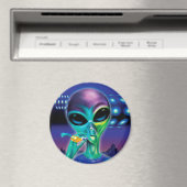 Fridge Magnet Alien neemt me mee naar je feestje (Insitu (Vaatwasser))