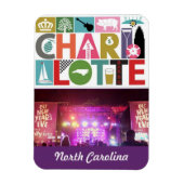 Fridge Magnet Charlotte North Carolina Magneet (Verticaal)