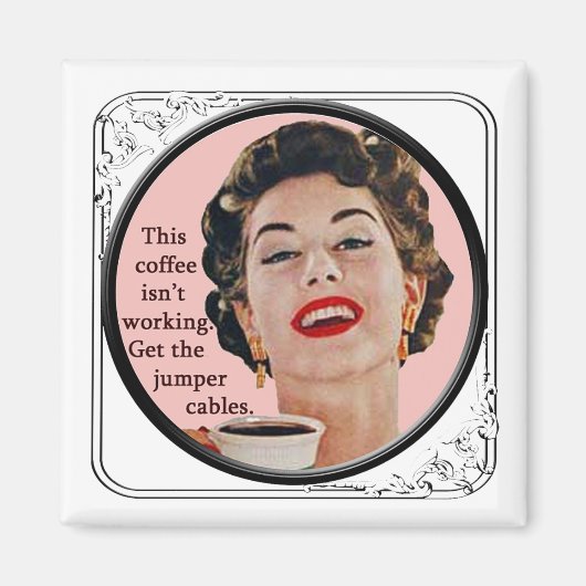 Fridge Magnet Deze koffie werkt niet (Voorkant)