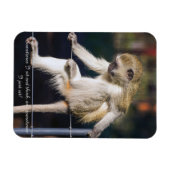 Fridge Magnet met aap en slogan Magneet (Horizontaal)