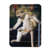 Fridge Magnet met aap en slogan Magneet (Verticaal)