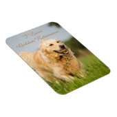 Fridge Magnet met Golden Retriever en Slogan Magneet (Rechterzijde)