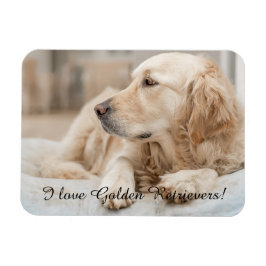 Fridge Magnet met Golden Retriever en Slogan Magneet
