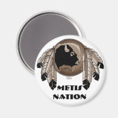 Fridge Magnet Native Art Metis Pride (Voorkant / Achterkant)