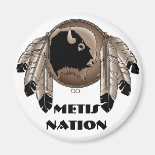 Fridge Magnet Native Art Metis Pride