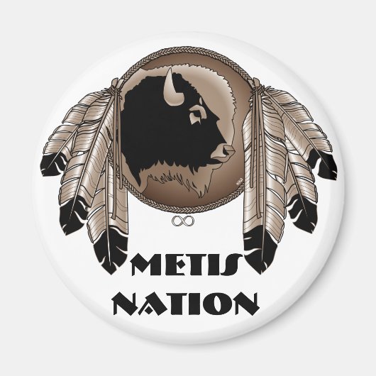 Fridge Magnet Native Art Metis Pride (Voorkant)