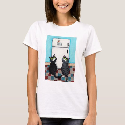 Fridge Magnets Long Hoeve T-shirt (Voorkant)